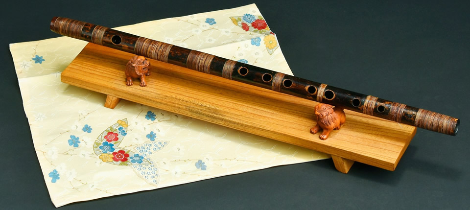 特価】篠笛 眞風 古典調 5本調子 半総巻き 燻竹 篠笛工房 眞風】本格