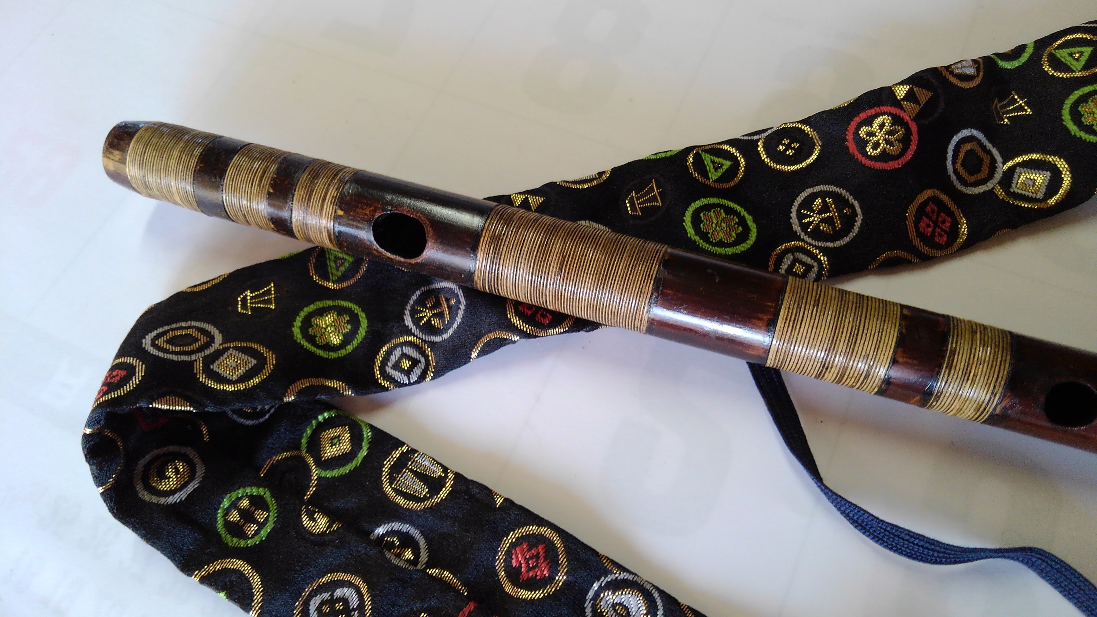 石見神を奏でる篠笛 父の手作り 竹製 篠笛 6穴 ナチュラルカラー 父