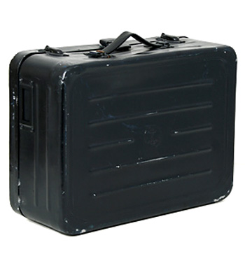 フランス海軍スーツケース(アルミ製)アンカーマーク入/実物・極上