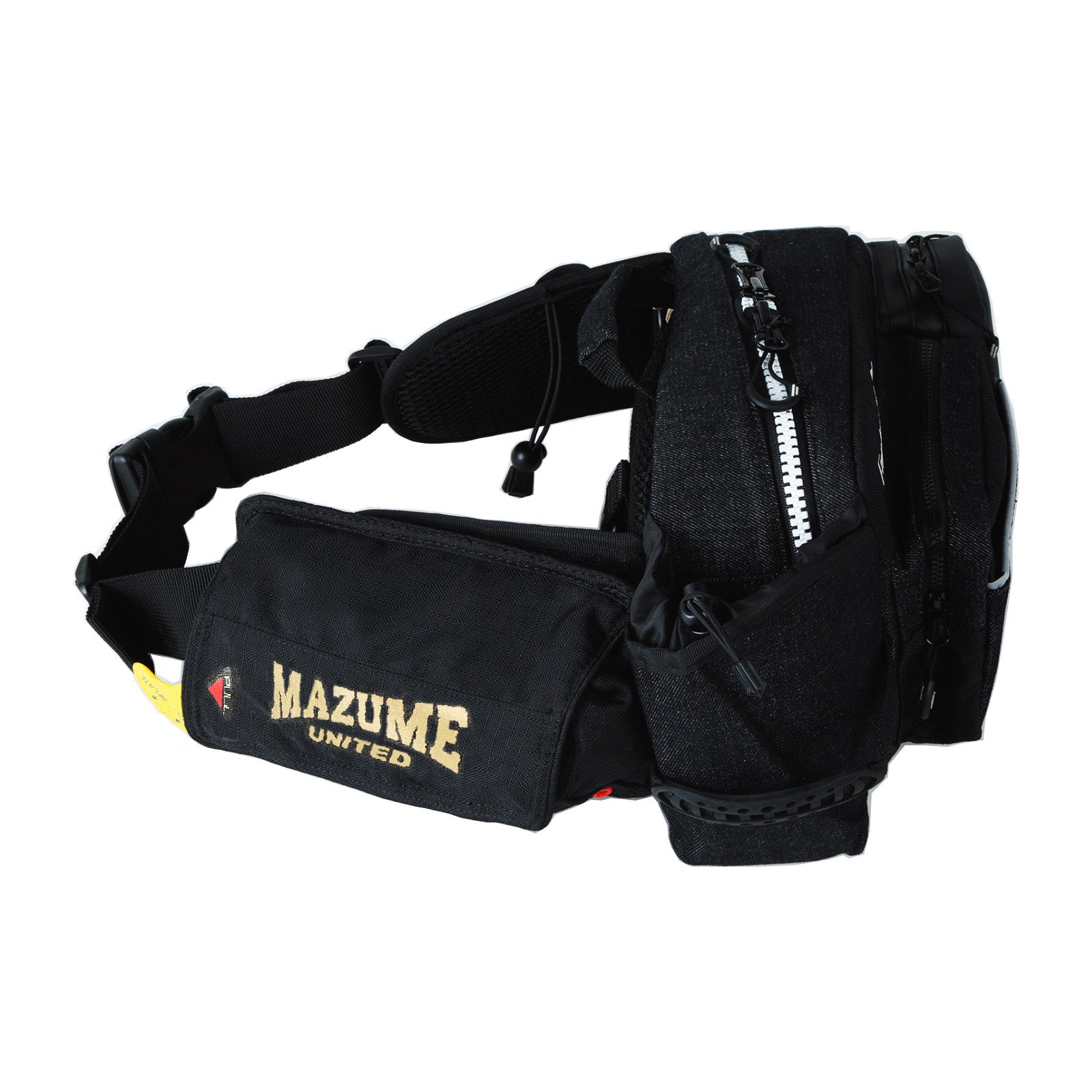 mazume インフレータブルポーチ ブラック（ウエストバッグ取付用）