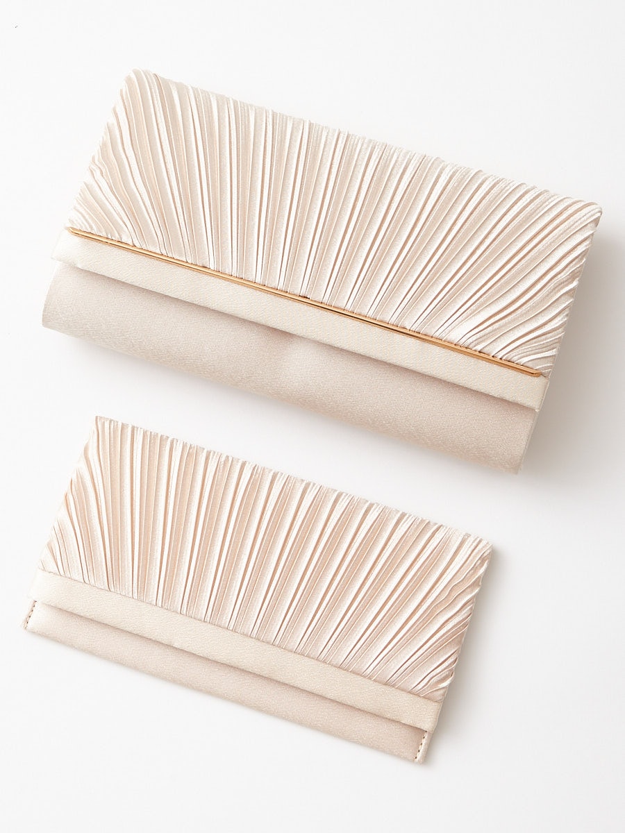 袱紗SETプリーツクラッチバッグ(FREE ブラック): AIMER | エメ