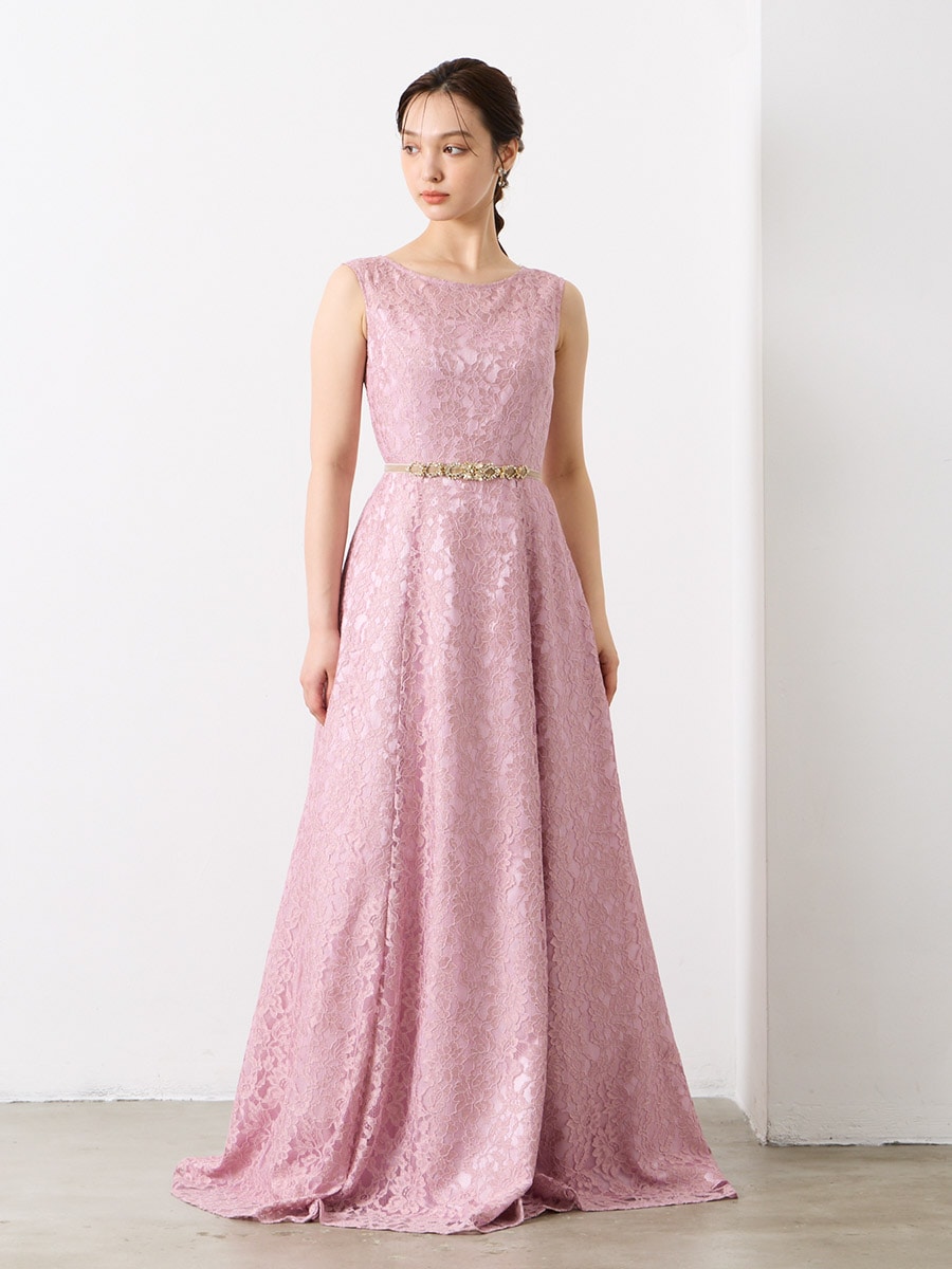 ラメレースロングドレス(M ラベンダー): AIMER | エメ ｜ミマツ