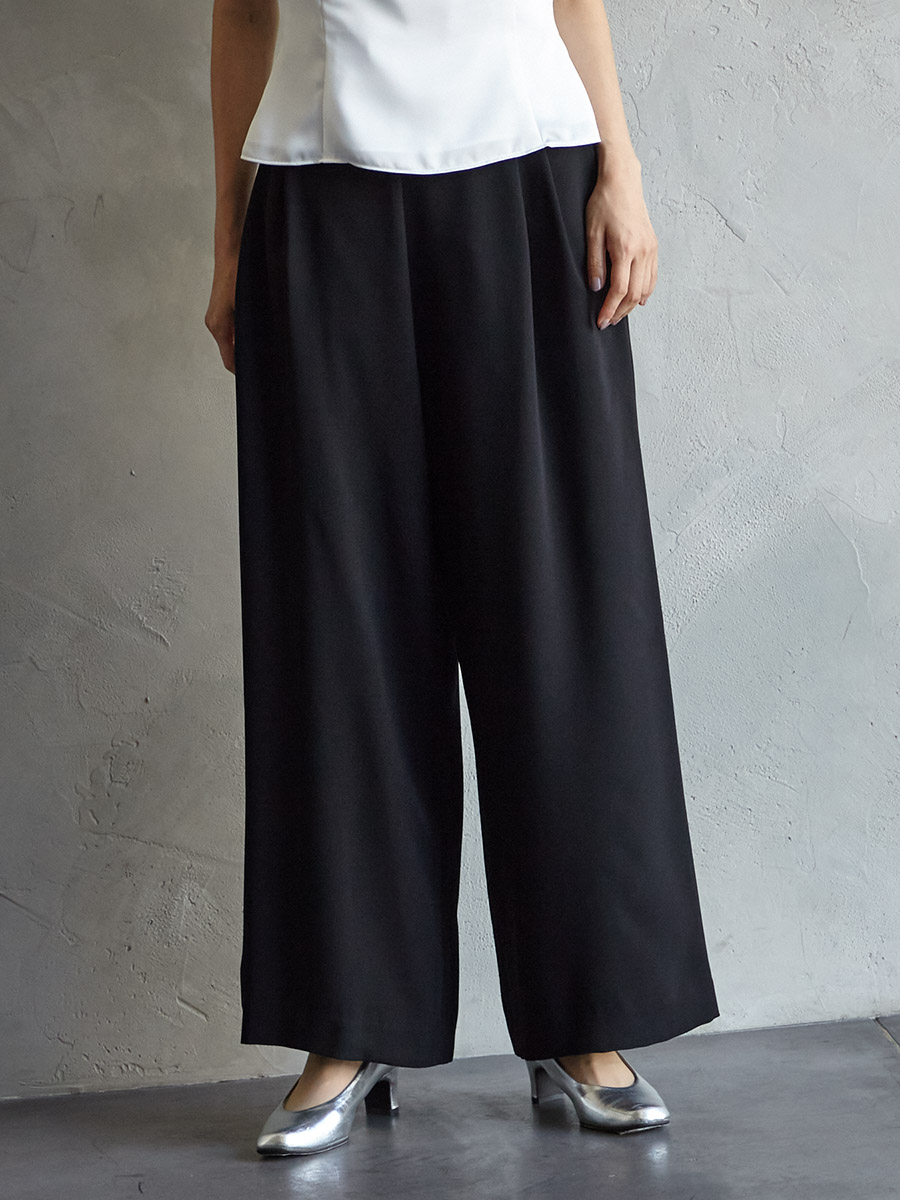 ジョーゼットワイドパンツ(M ブラック): AIMER | エメ ｜ミマツ