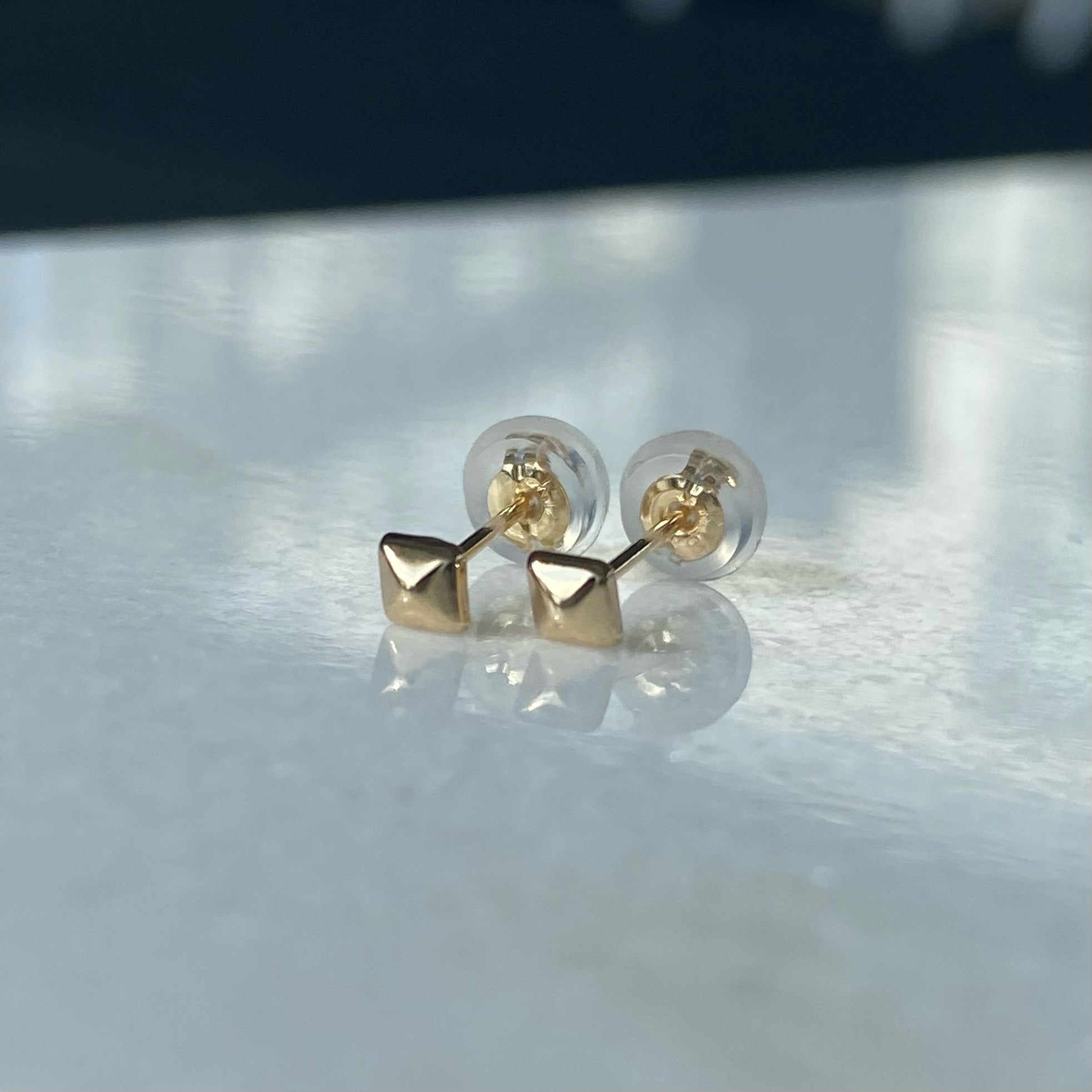 K10 K18 (WG/PG/YG) ひし形ピアス(小) – me.