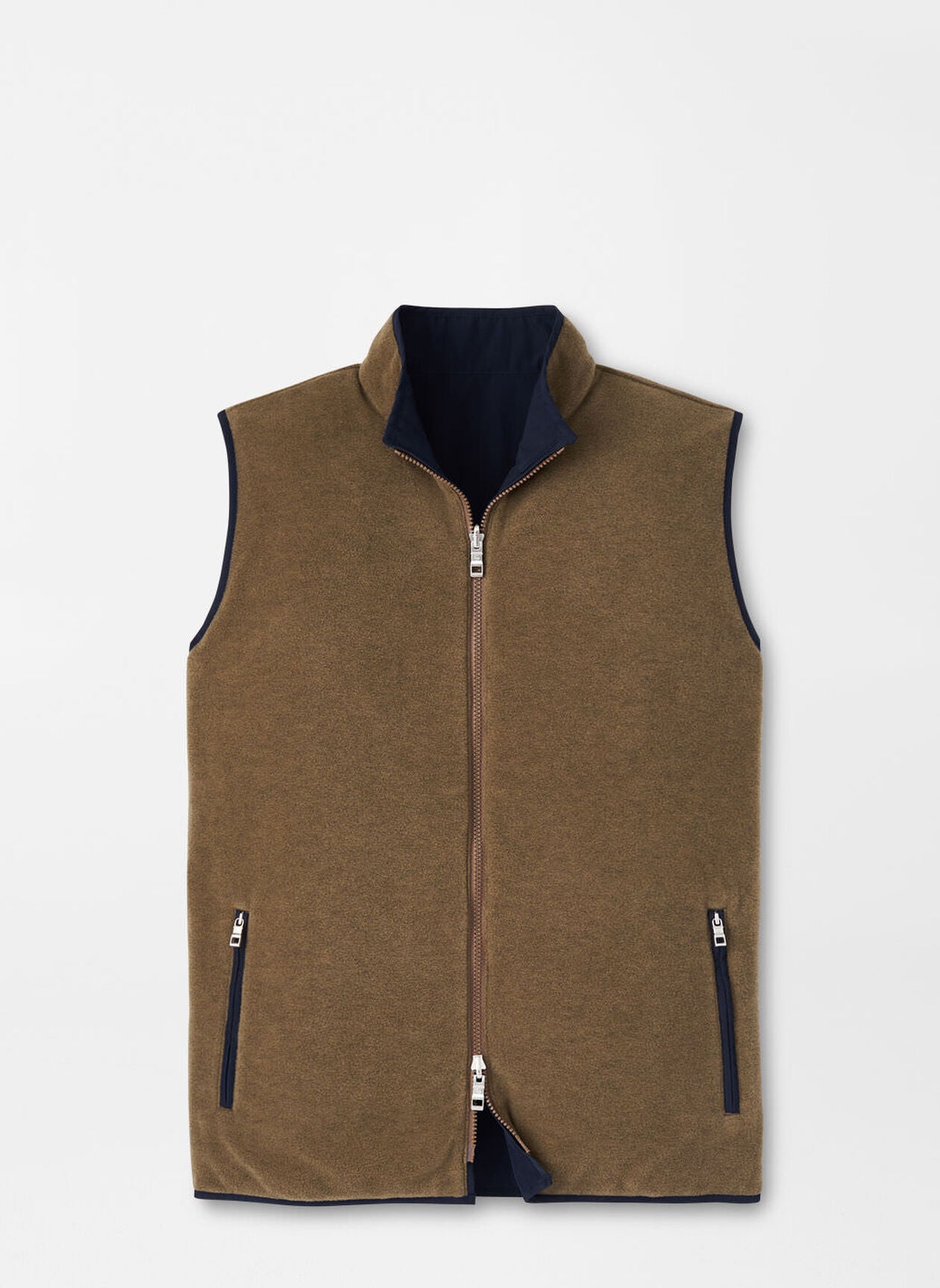 Brentwood Reversible Fleece Vest by Peter Millar - Navy — MeMe's