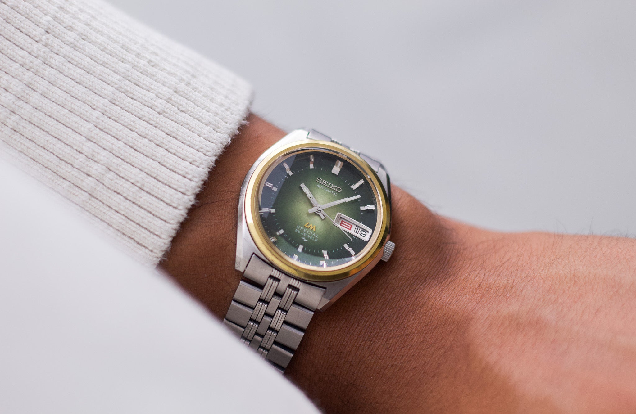 Serviced] 1973 Seiko Lord-Matic Special Faceted Crystal Emerald