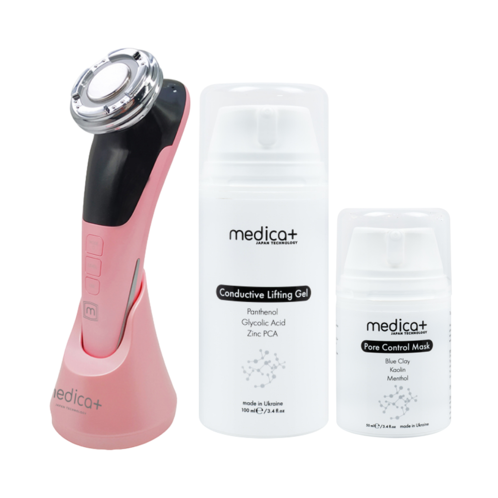 Купити Набір Мікрострумовий RF Lifting Масажер для обличчя Skin