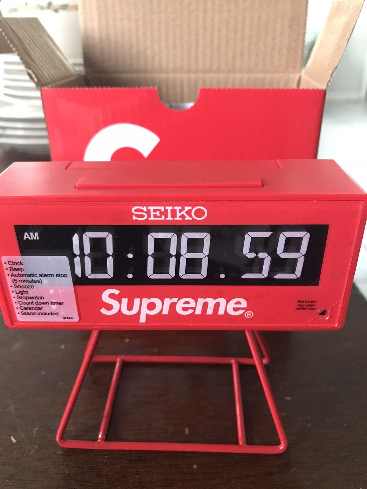インテリア時計 Supreme / Seiko Marathon Clock Red 楽天市場