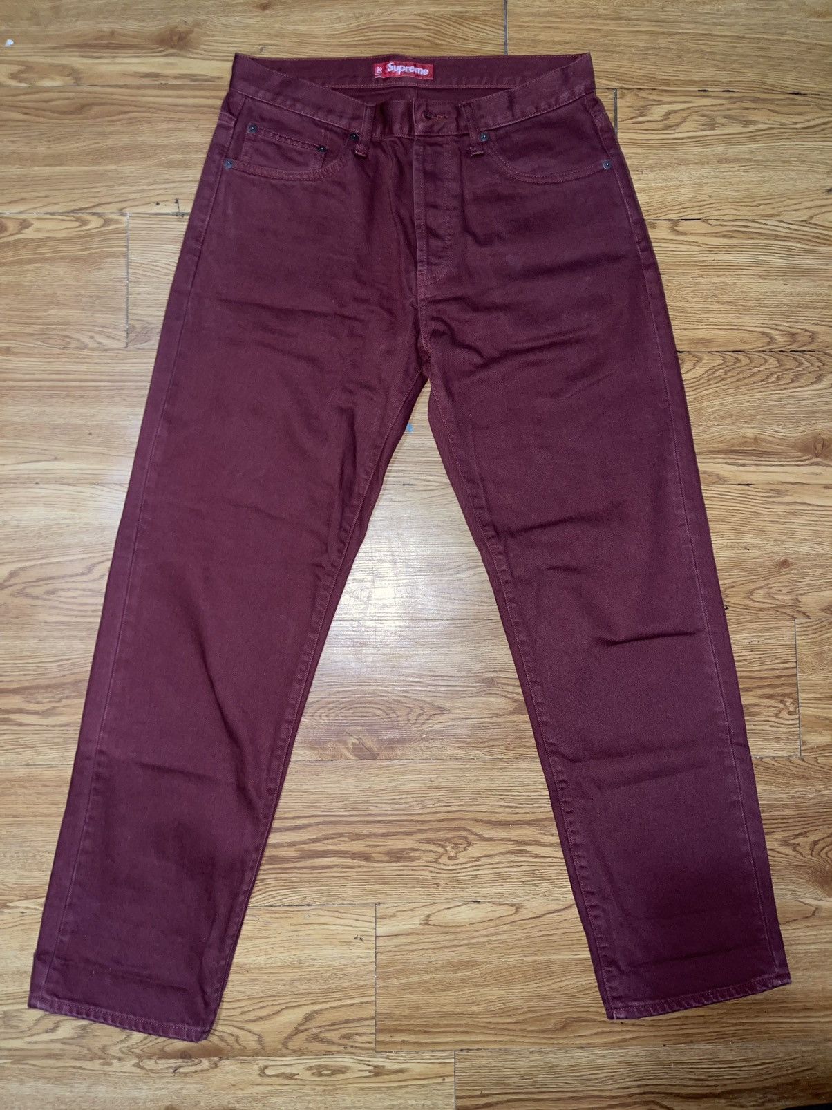 Supreme Regular Jean (FW24) Red Size 30