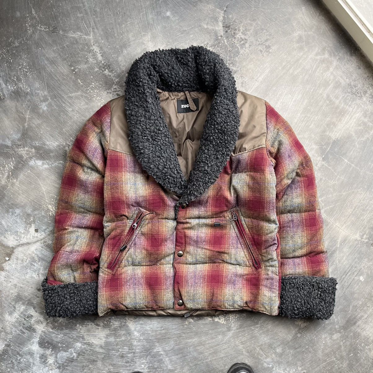 ジャケット・アウター CABANE de ZUCCA wired hood harf coat CABANE