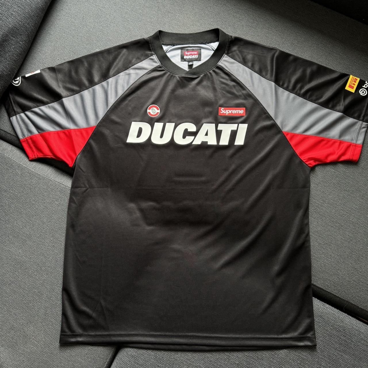 Supreme Ducati Soccer Jersey Black Size Large Brand | Depop