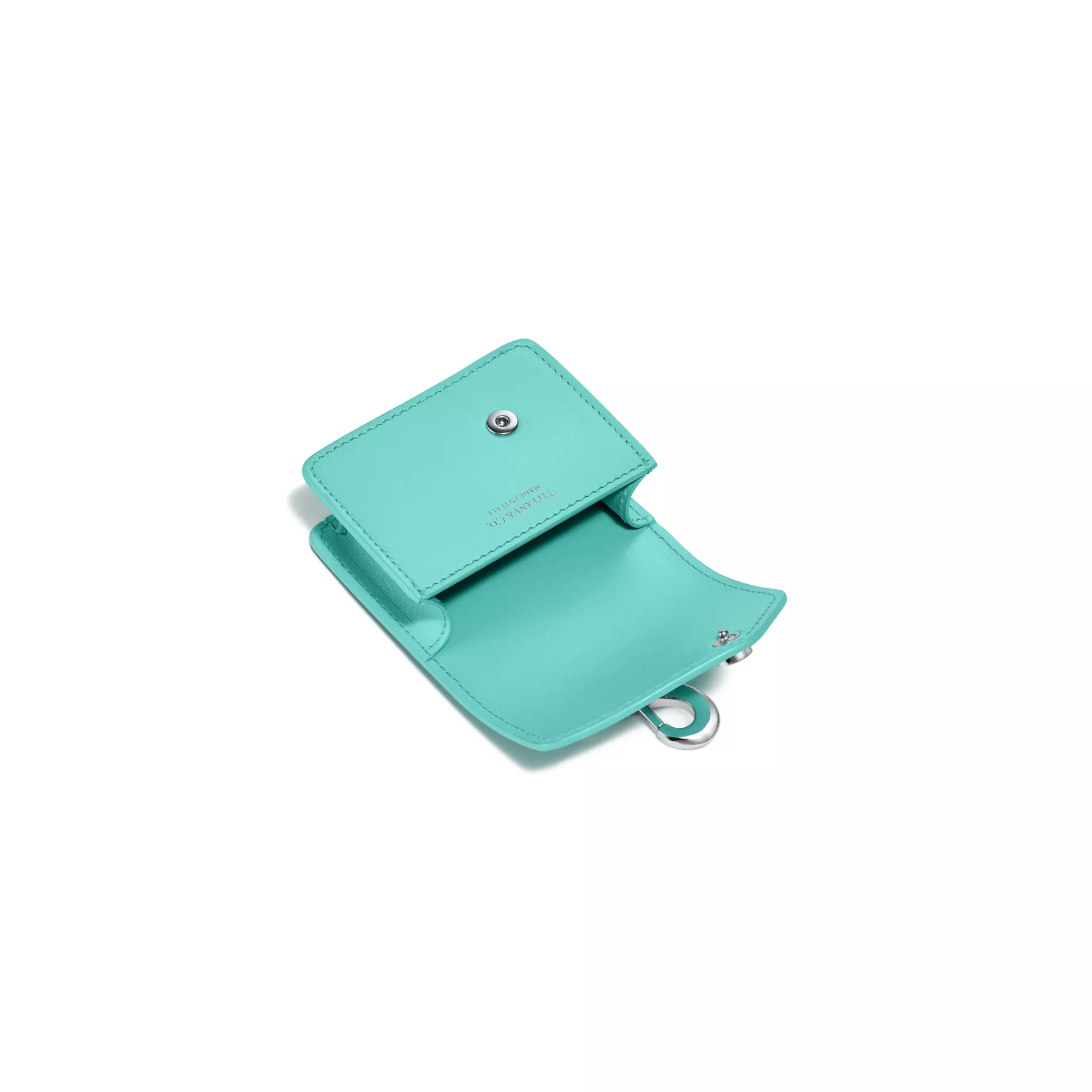 Pet Essentials:Waste Bag Holder in Tiffany Blue™ Leather | Tiffany