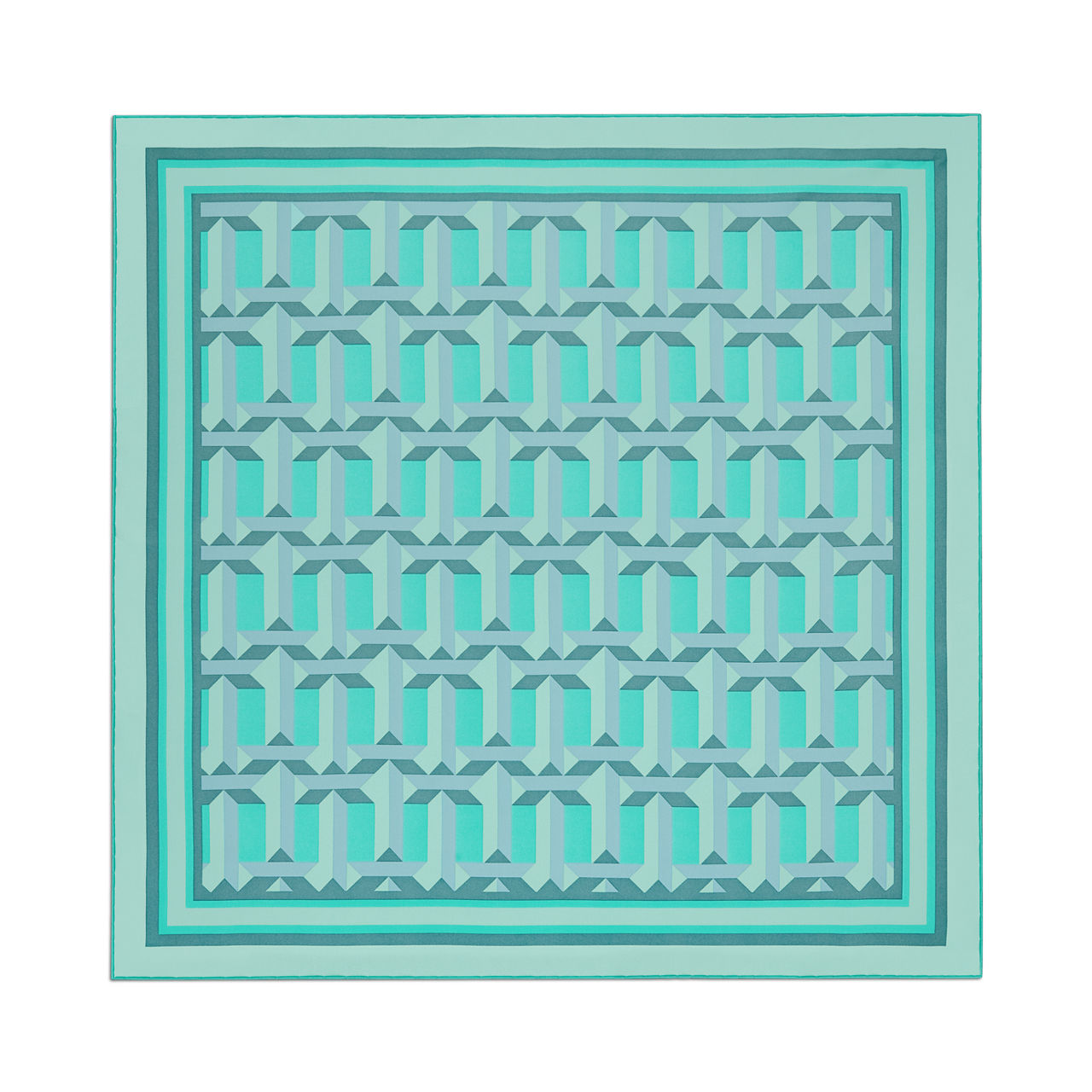 Tiffany T:True Square Scarf in Tiffany Blue® Silk | Tiffany & Co. US