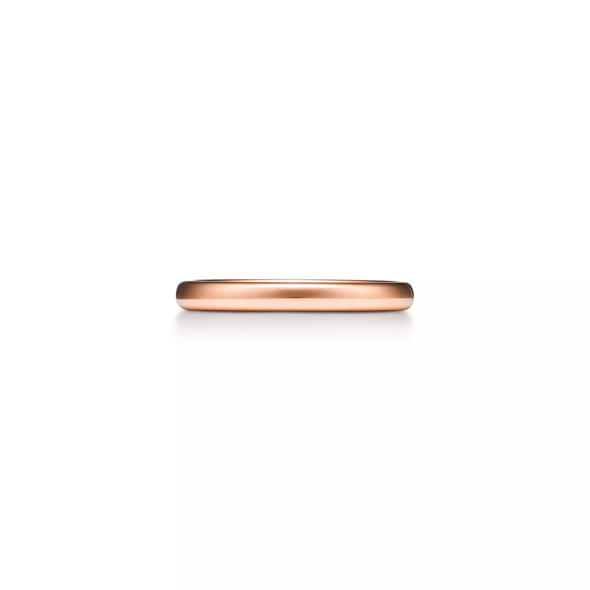 Tiffany Forever:Wedding Band Ring in Rose Gold, 2.5 mm Wide