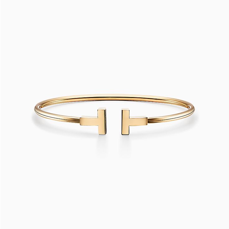ティファニー T ワイヤー ブレスレット イエローゴールド | Tiffany & Co.