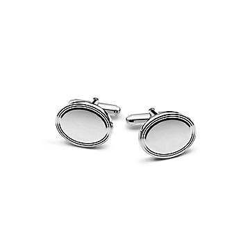 ティファニー チェック コンビ オーバル カフス 585 925 NJ2fe