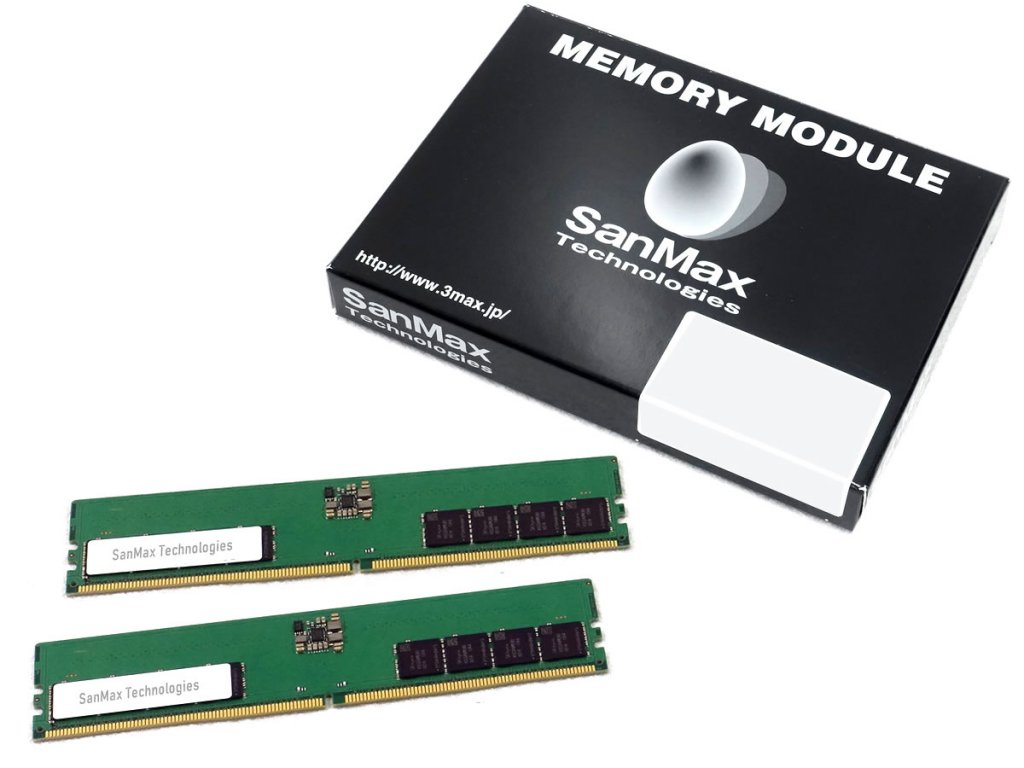 SanMax SMD5-U32G88M-56B-D「Micron Edition」 SanMax DDR5 288pin U