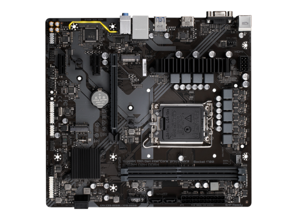 GIGABYTE B760M D2H DDR4 (rev. 1.0) インテル 700シリーズ LGA1700