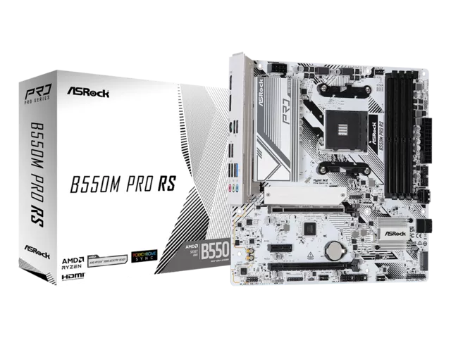 ASRock B550M Pro RS AMD 500シリーズ Socket AM4対応 AMD B550チップ