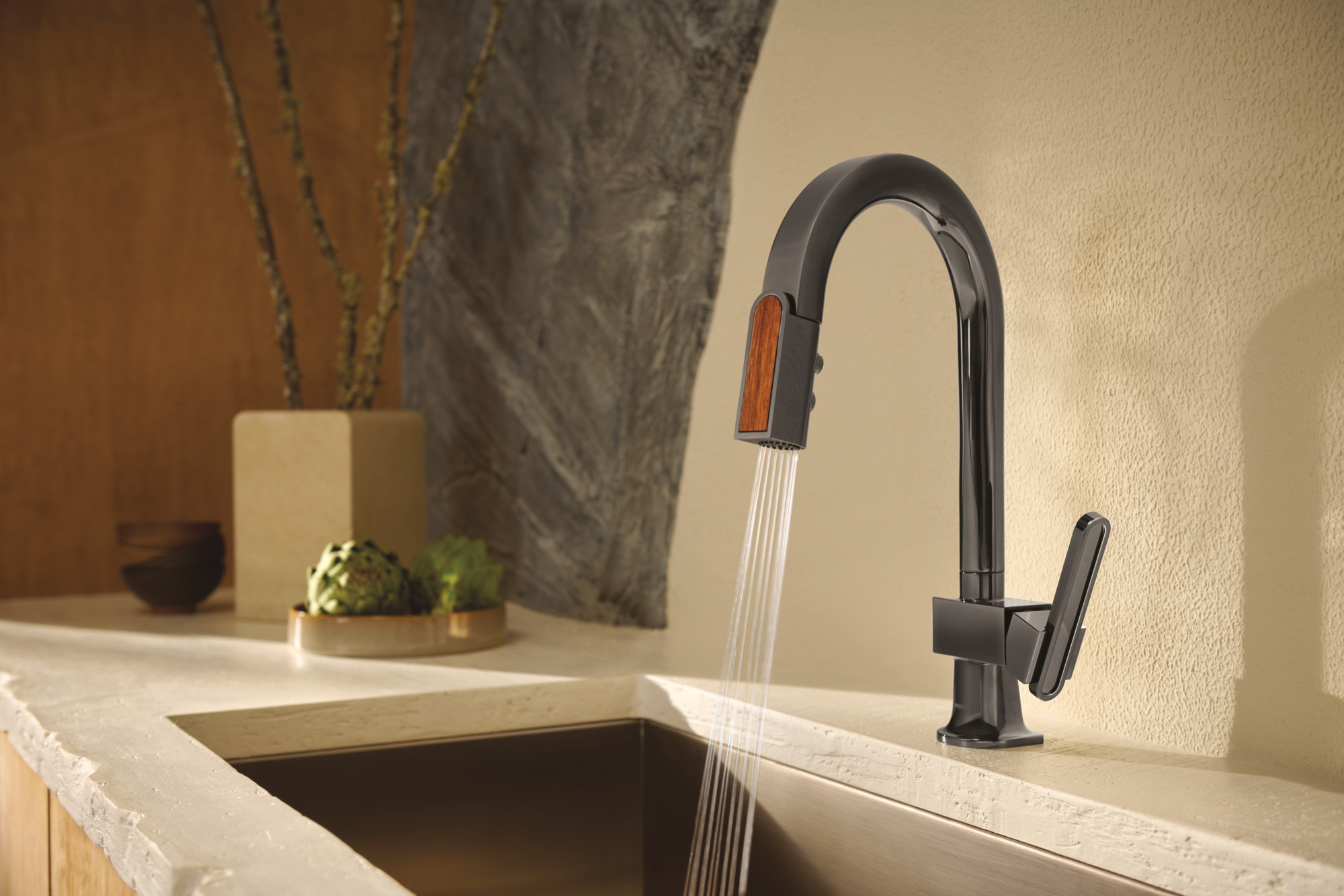 Frank Lloyd Wright® Kitchen Collection by Brizo® | Pull-Down Prep