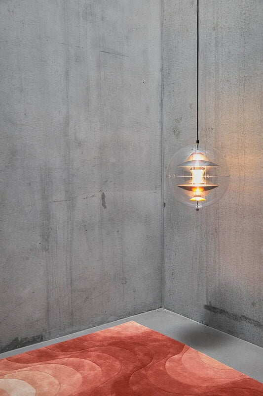 Verpan VP Globe pendant, 40 cm, brushed aluminium | Finnish Design