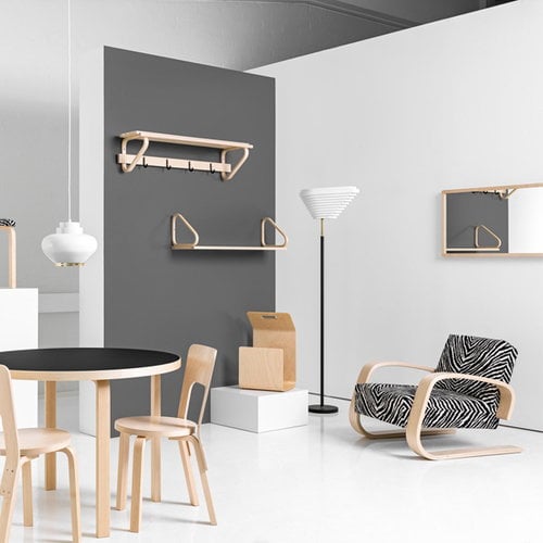 Artek Aalto mirror 192A, natural lacquered | Pre-used design