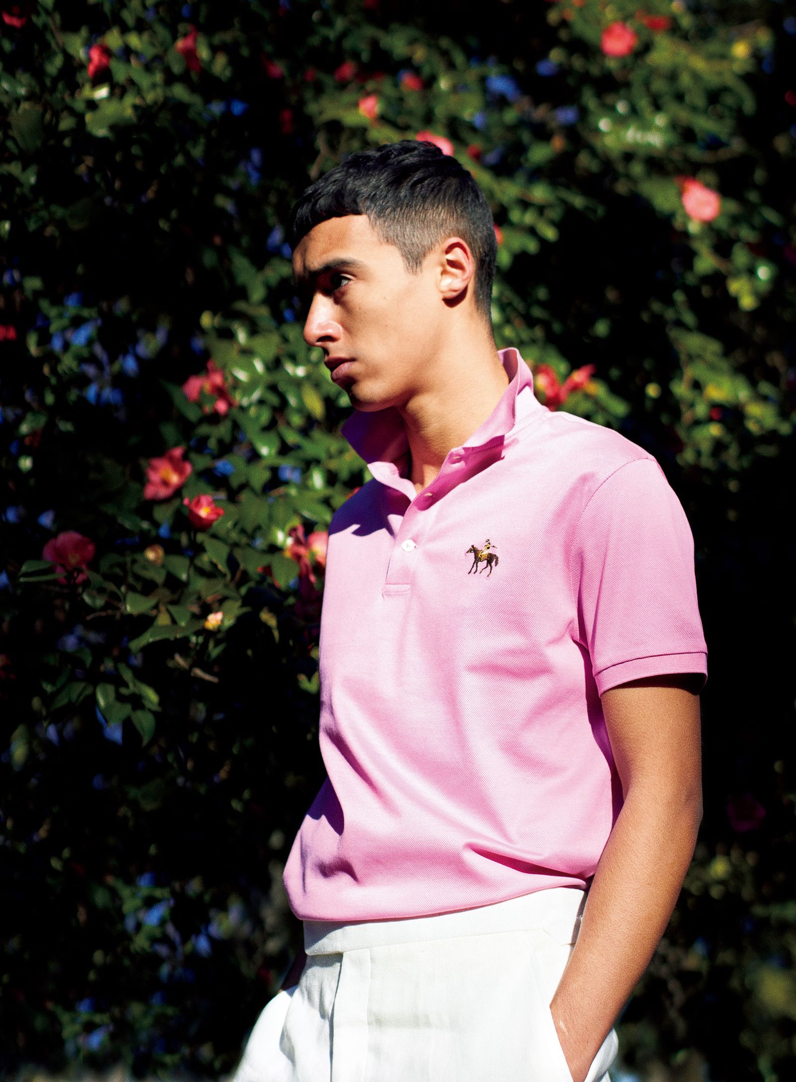 ラルフ ローレン パープルレーベルのパステルカラー・ポロシャツ