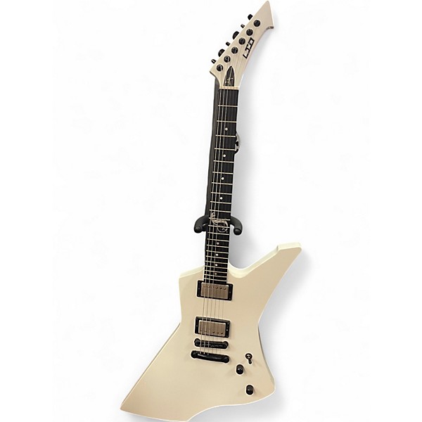 Used ESP LTD James Hetfield Snakebyte White Solid Body Electric