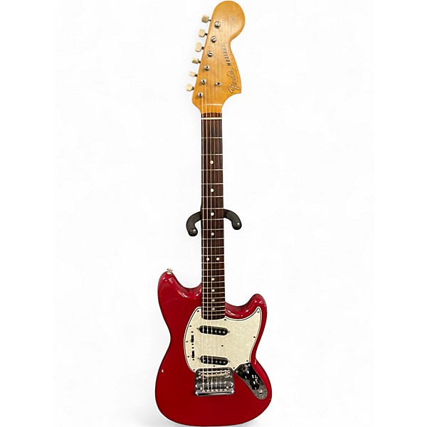 Vintage 1965 Fender Mustang Red Solid Body Electric Guitar Red