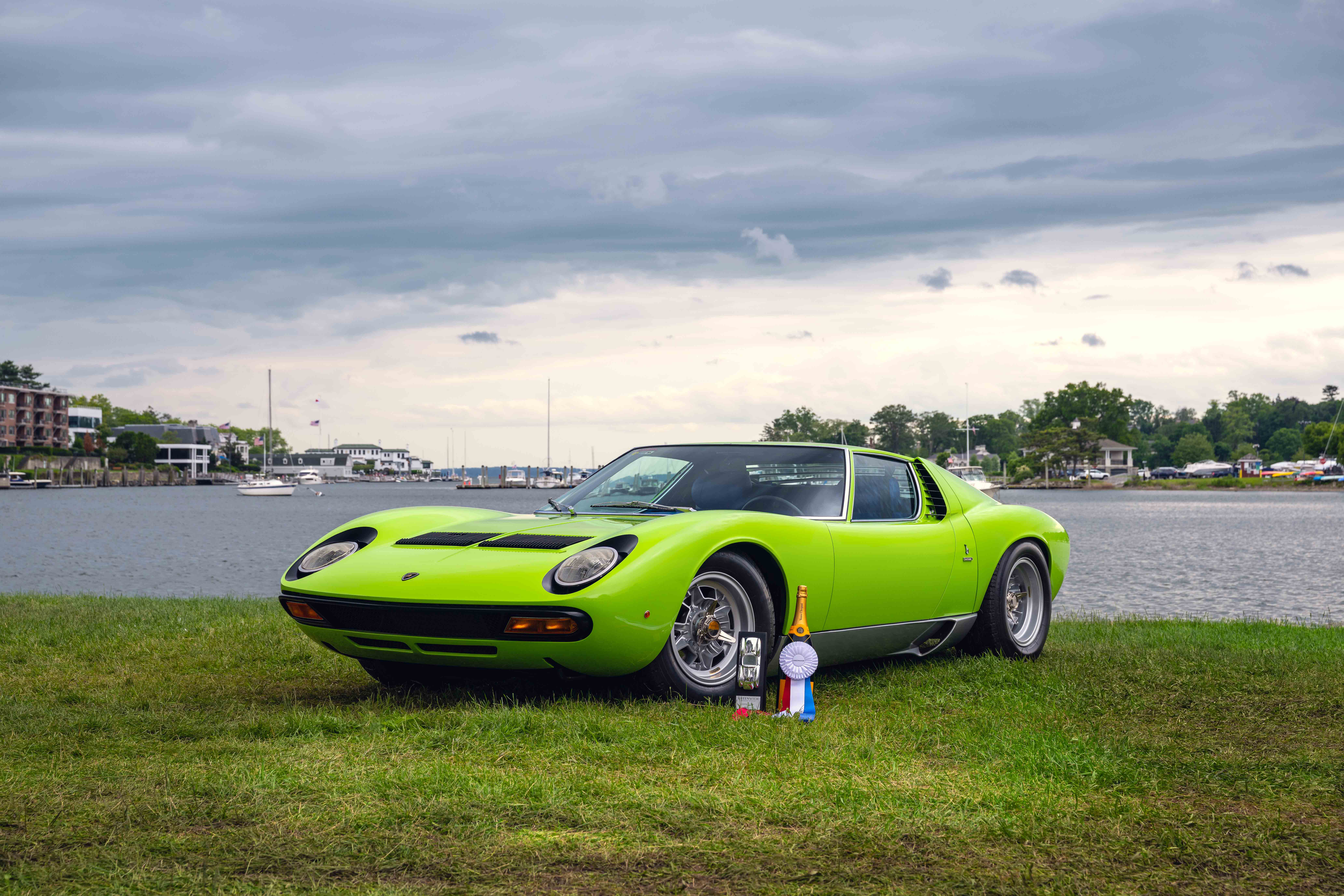 1972 Lamborghini Miura P400 SV Wins 2025 Greenwich Concours de