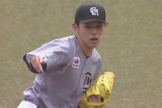 佐々木朗希、史上初の2試合連続完全試合へあと3人 8回までパーフェクト