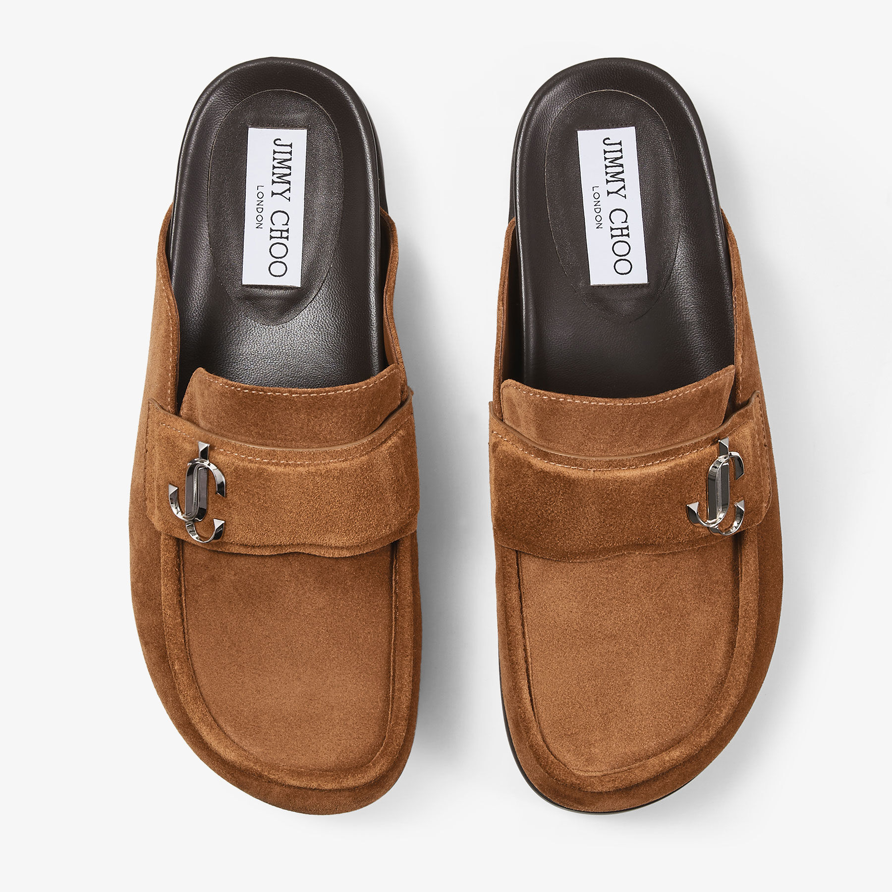 Milo Mule |Tan Velvet Suede Backless Mule | JIMMY CHOO