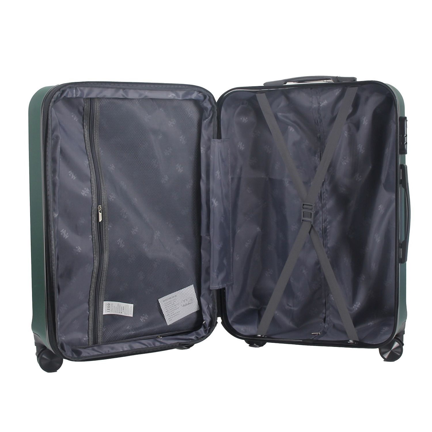 IZOD Zane Expandable Lightweight 3-Piece Hardside Spinner Luggage Set