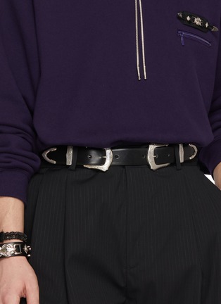 TOGA VIRILIS ACCESSORIES | Double Buckle Wide Belt | Men | Lane