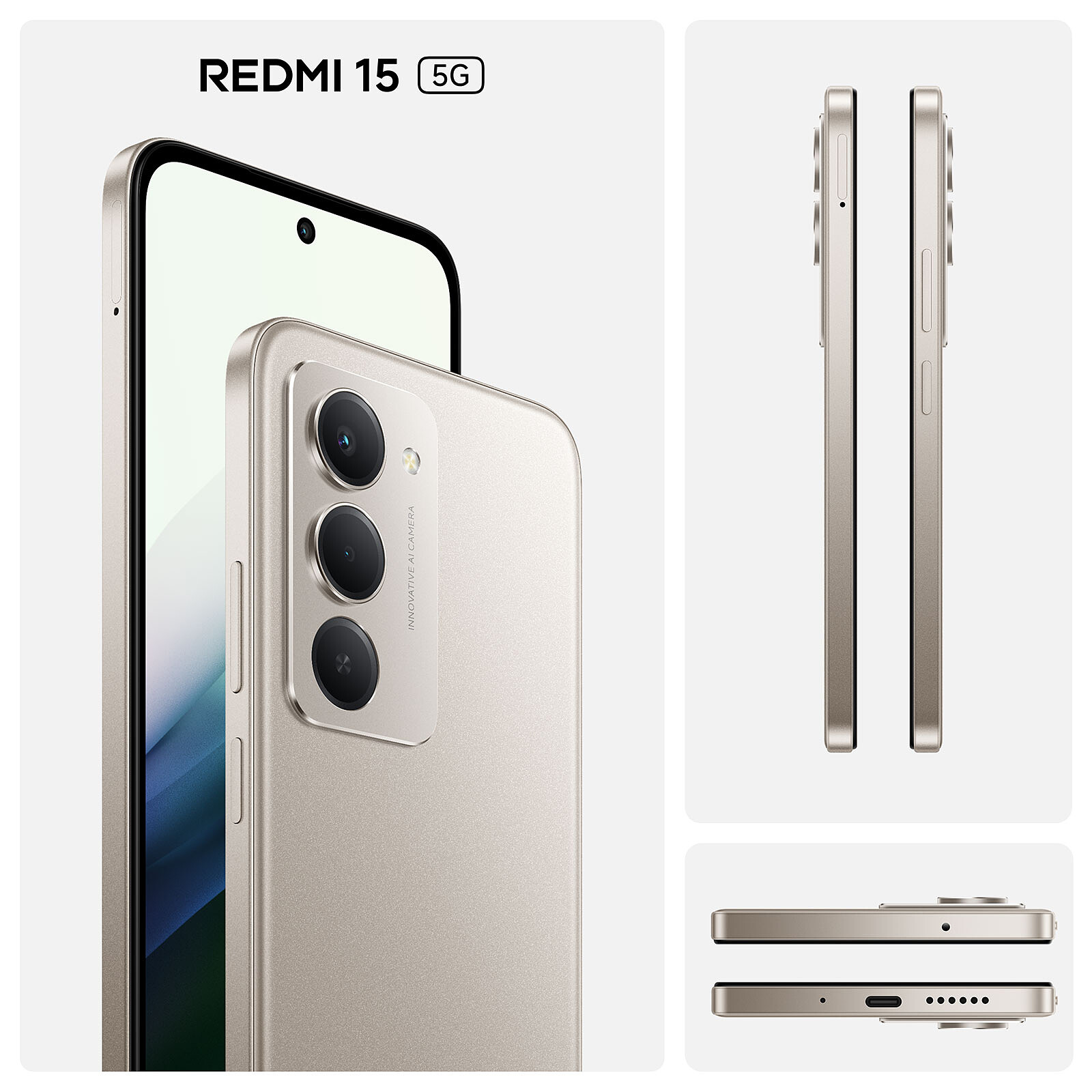 Xiaomi Redmi 15 5G Grey (8 GB / 256 GB) - Mobile phone