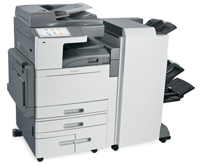 Lexmark X954dhe w/ Finisher FAA LV CLIN 0021 with asset tag