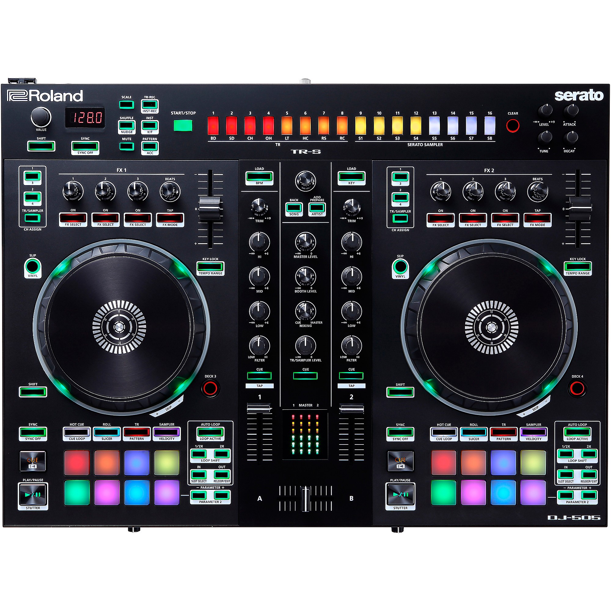 Roland DJ-505 DJ Serato DJ Controller | Music & Arts