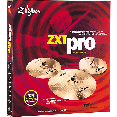 Zildjian ZXT 4 Pro Pack With Free 18