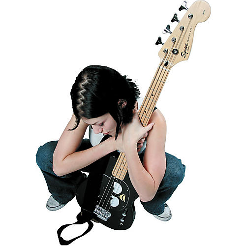 Squier Badtz-Maru Bronco Electric Bass Guitar Black | Musician's