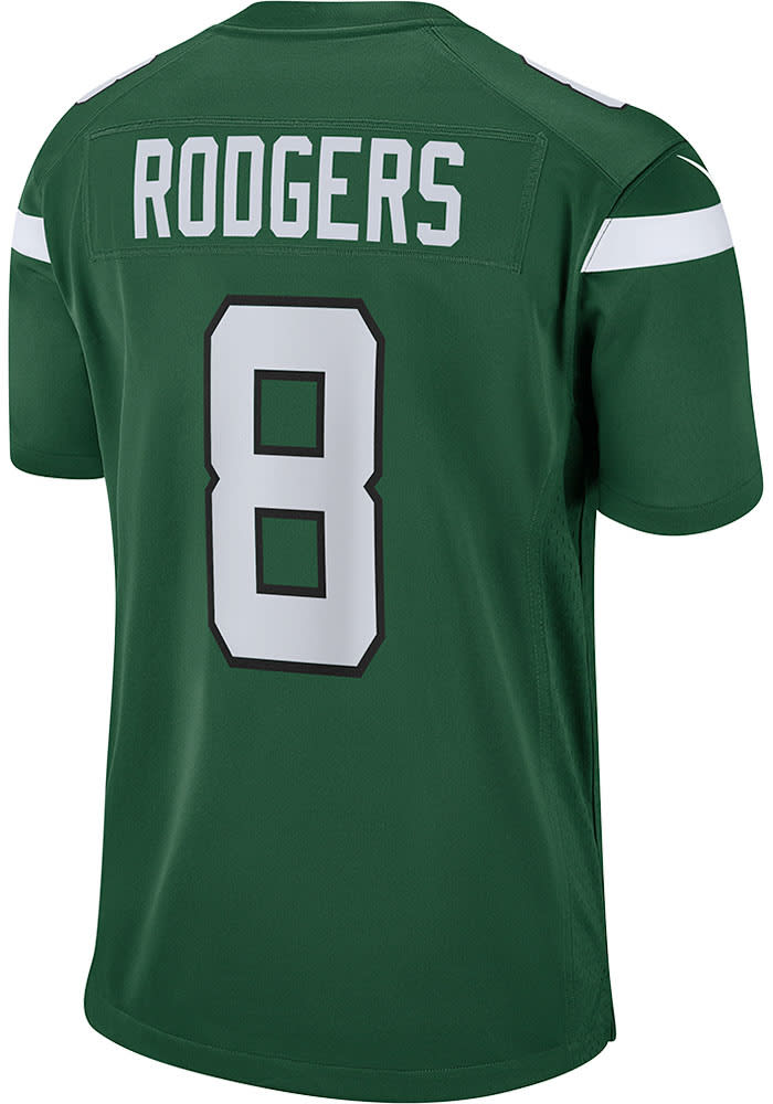 Aaron Rodgers New York Jets Home Game Jersey - GREEN