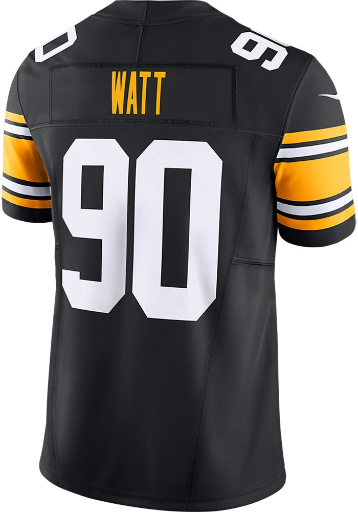 TJ Watt Pittsburgh Steelers Mens BLACK Vapor F.U.S.E. Limited