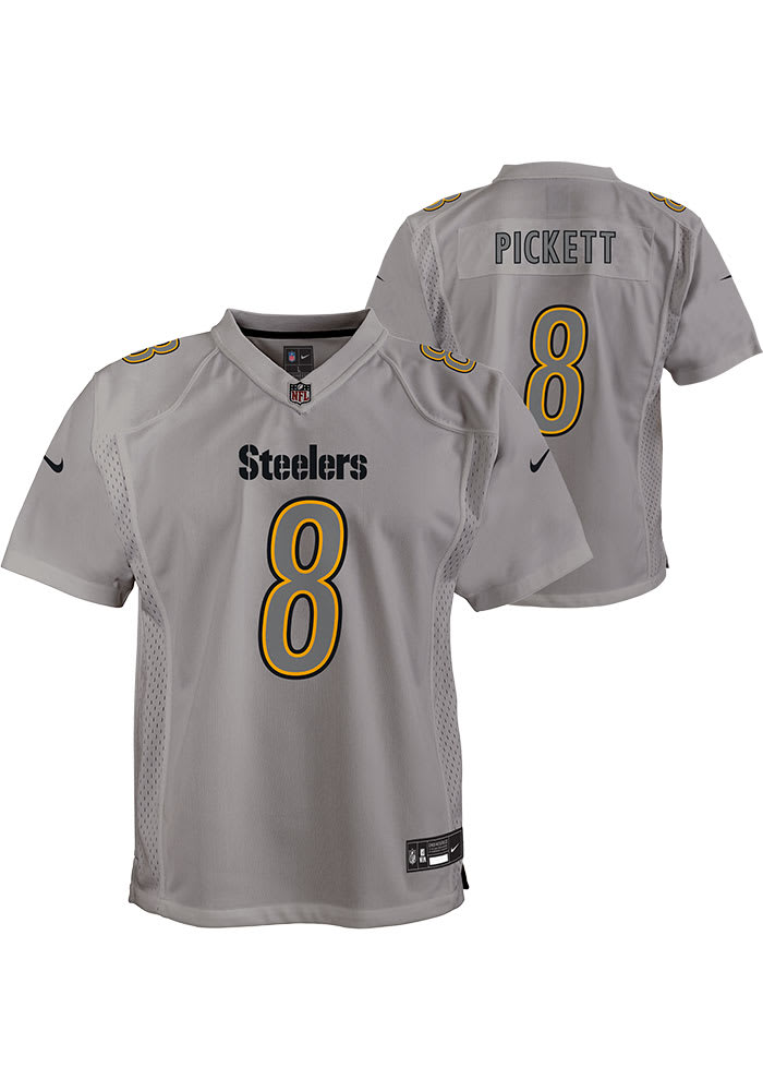 Pittsburgh Steelers Kenny Pickett Youth Atmosphere GREY Nike