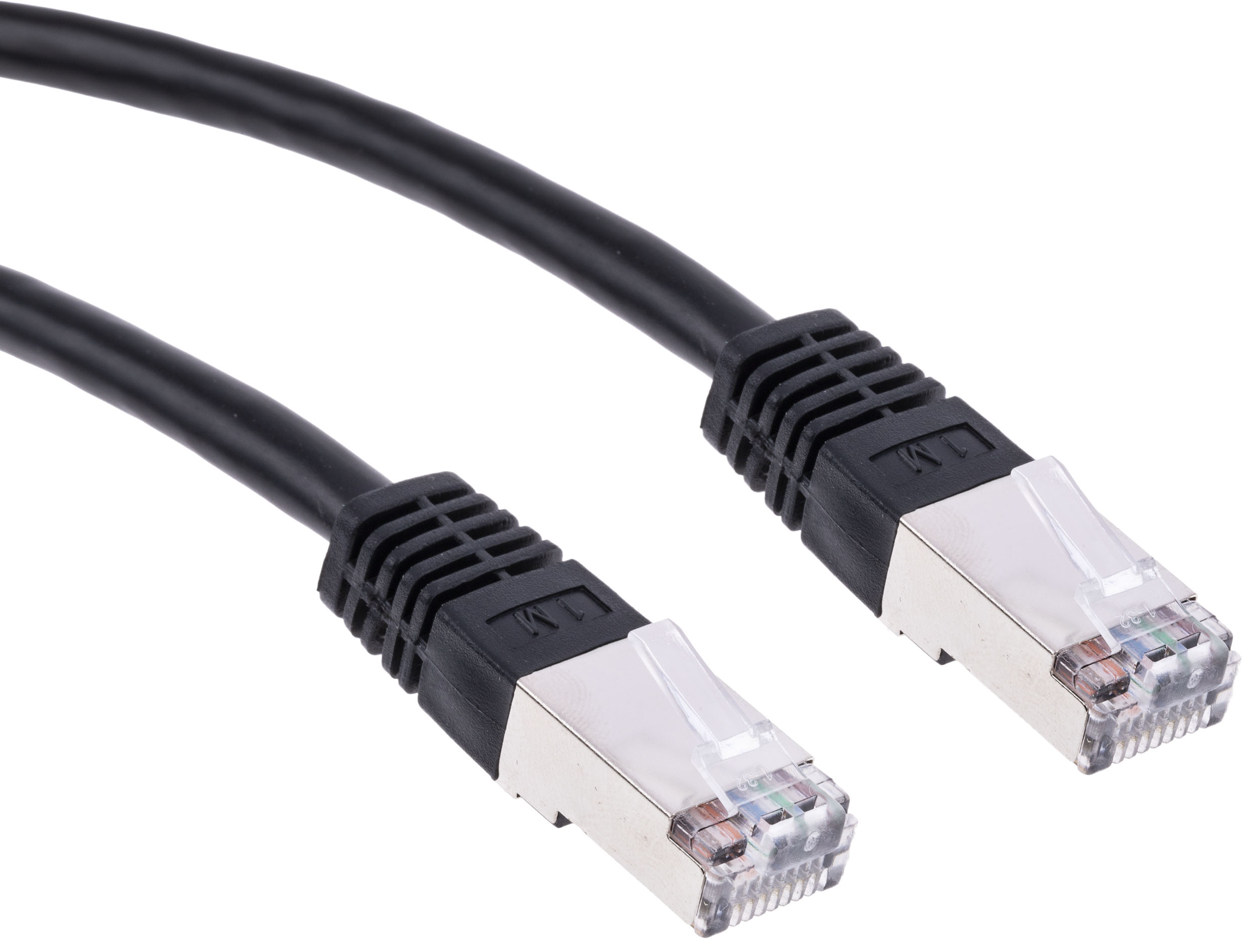 RS PRO Kat. 6 Ethernet-Kabel, 1 m, Schwarz S/FTP Stecker, A RJ45