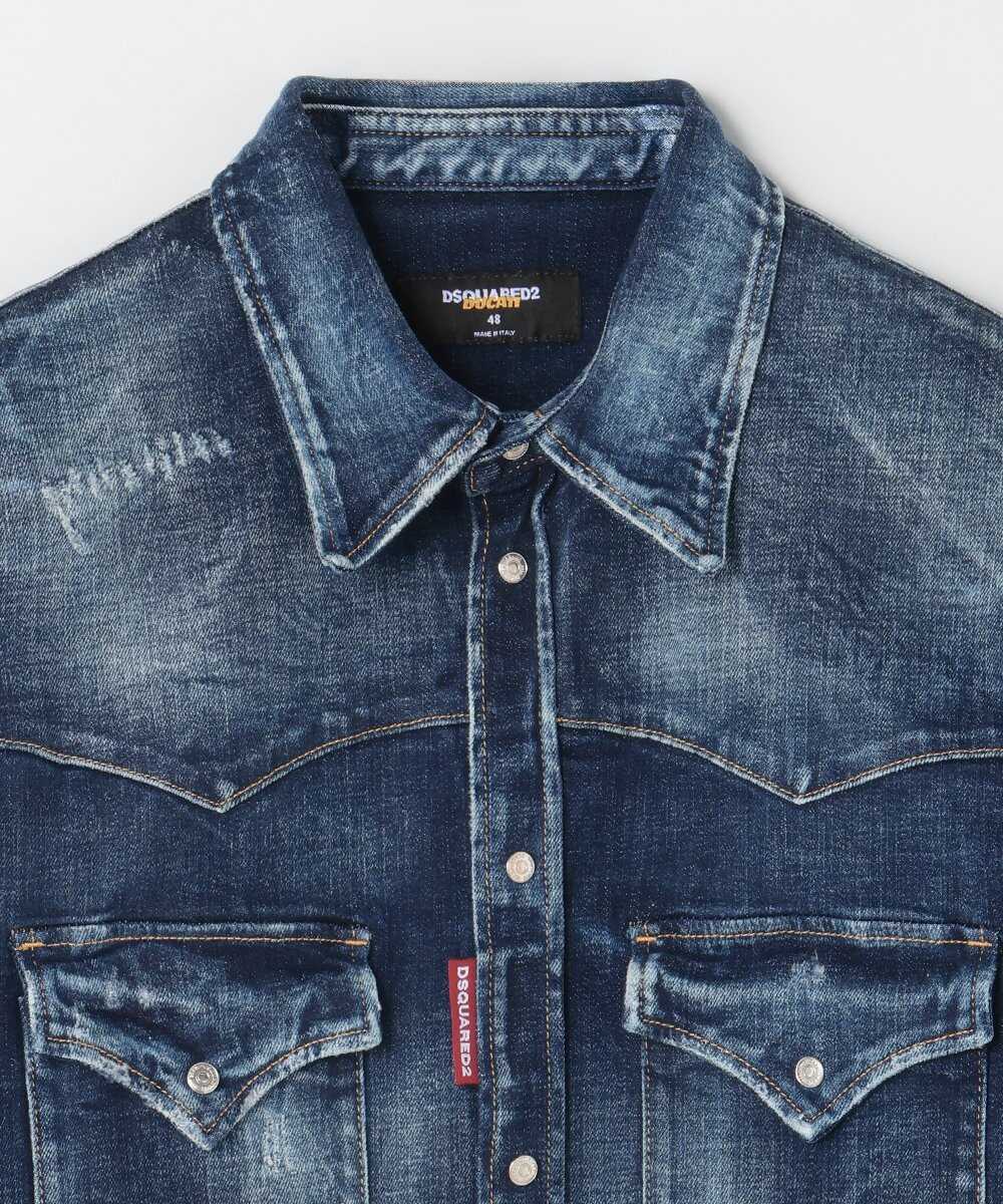 ディースクエアード x ドゥカティ デニムシャツ | ディースクエアード