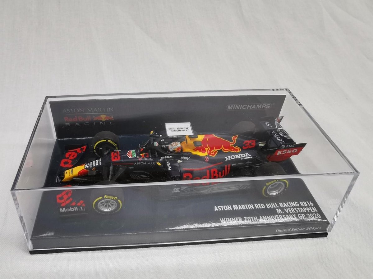 Aston Martin Red Bull Racing RB16 #33 Winner 70th Anniversary GP
