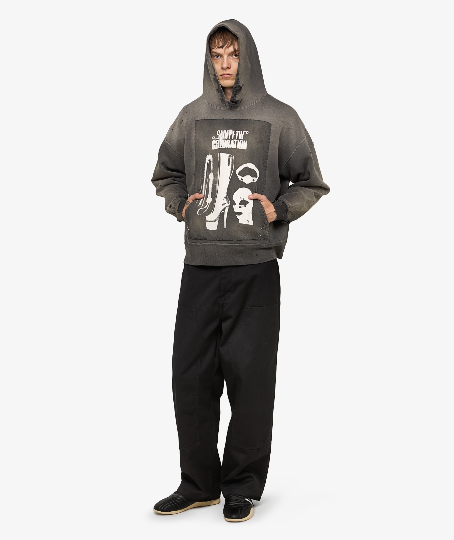 SAINT Mxxxxxx Saint Celebration Hoodie | Charcoal | SVD USA