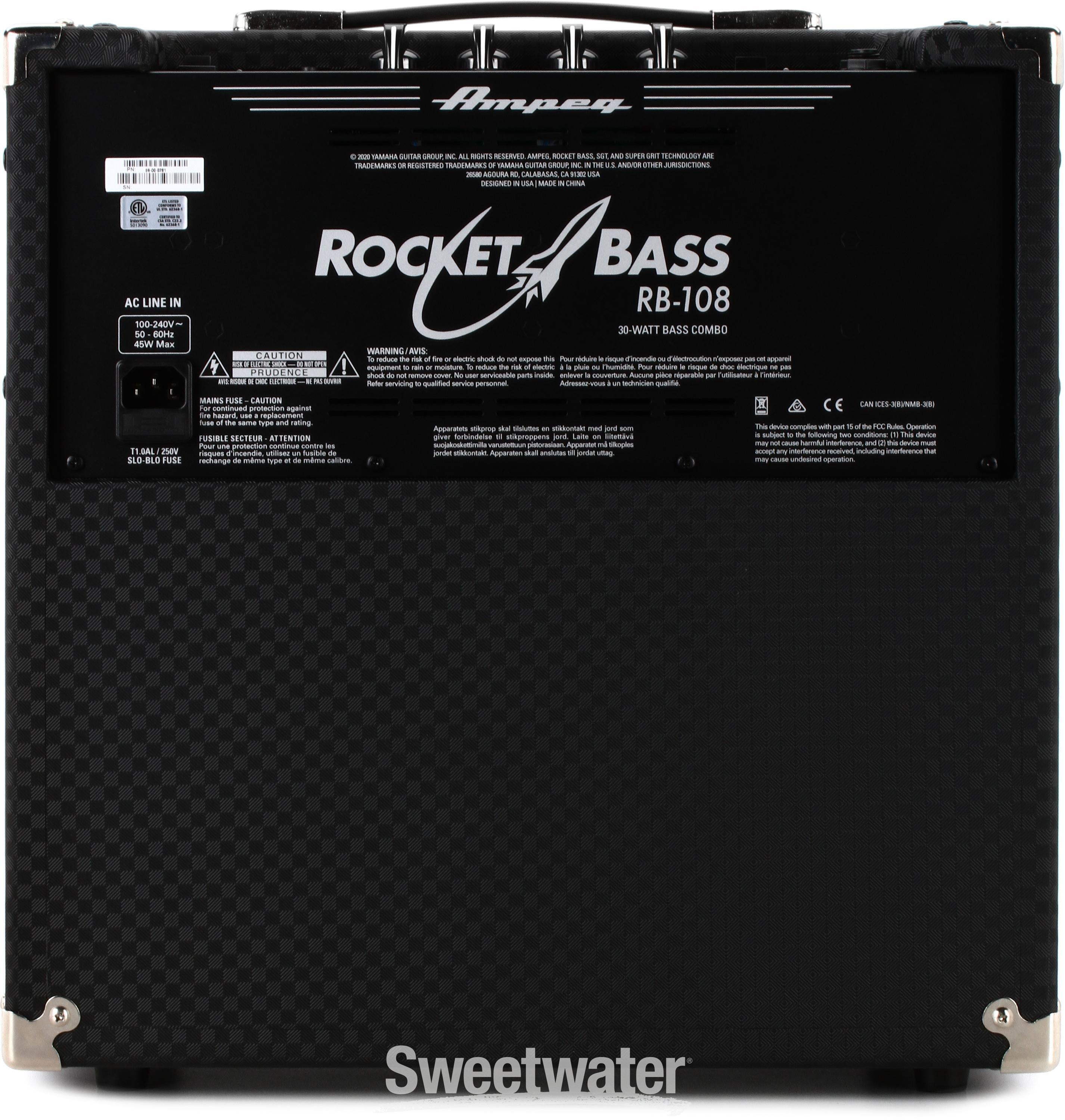 Ampeg Rocket Bass RB-108 1 x 8-inch 30-watt Bass Combo Amp