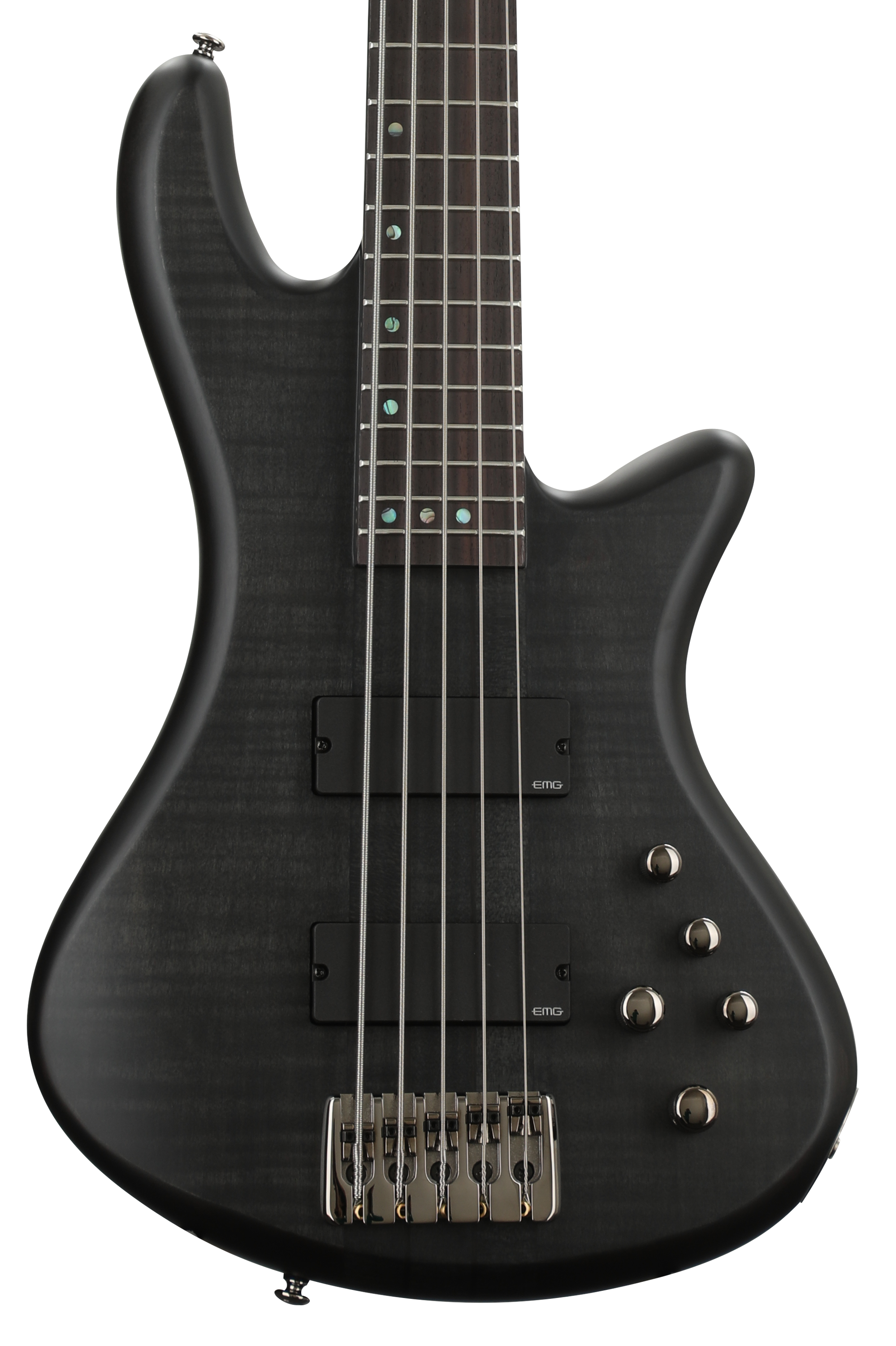 Schecter Stiletto Studio 5 Bass Guitar - See-Thru Black Satin