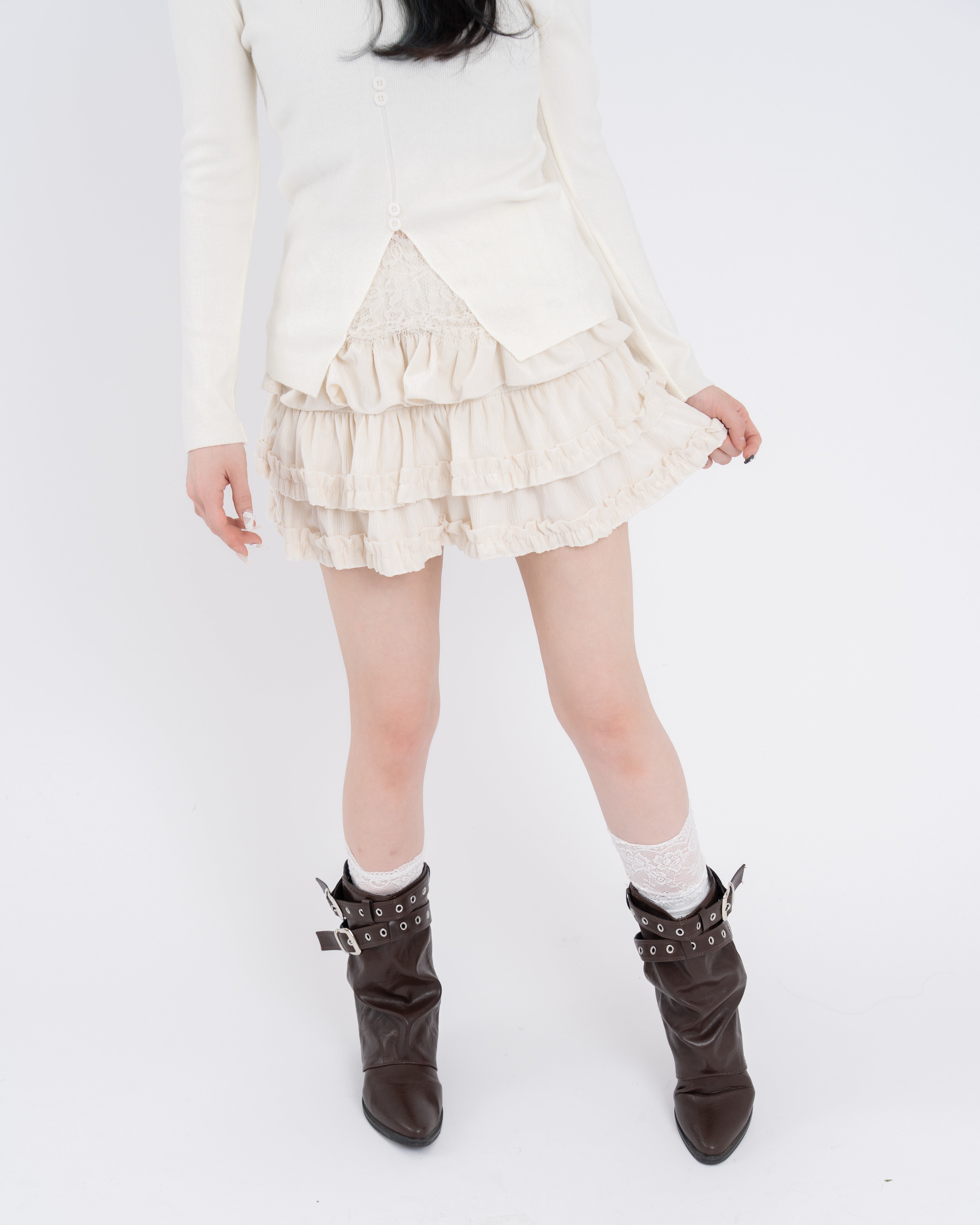 ブルーミングフリルミニスカート｜MELLOWNEON (メロウネオン) 公式サイト