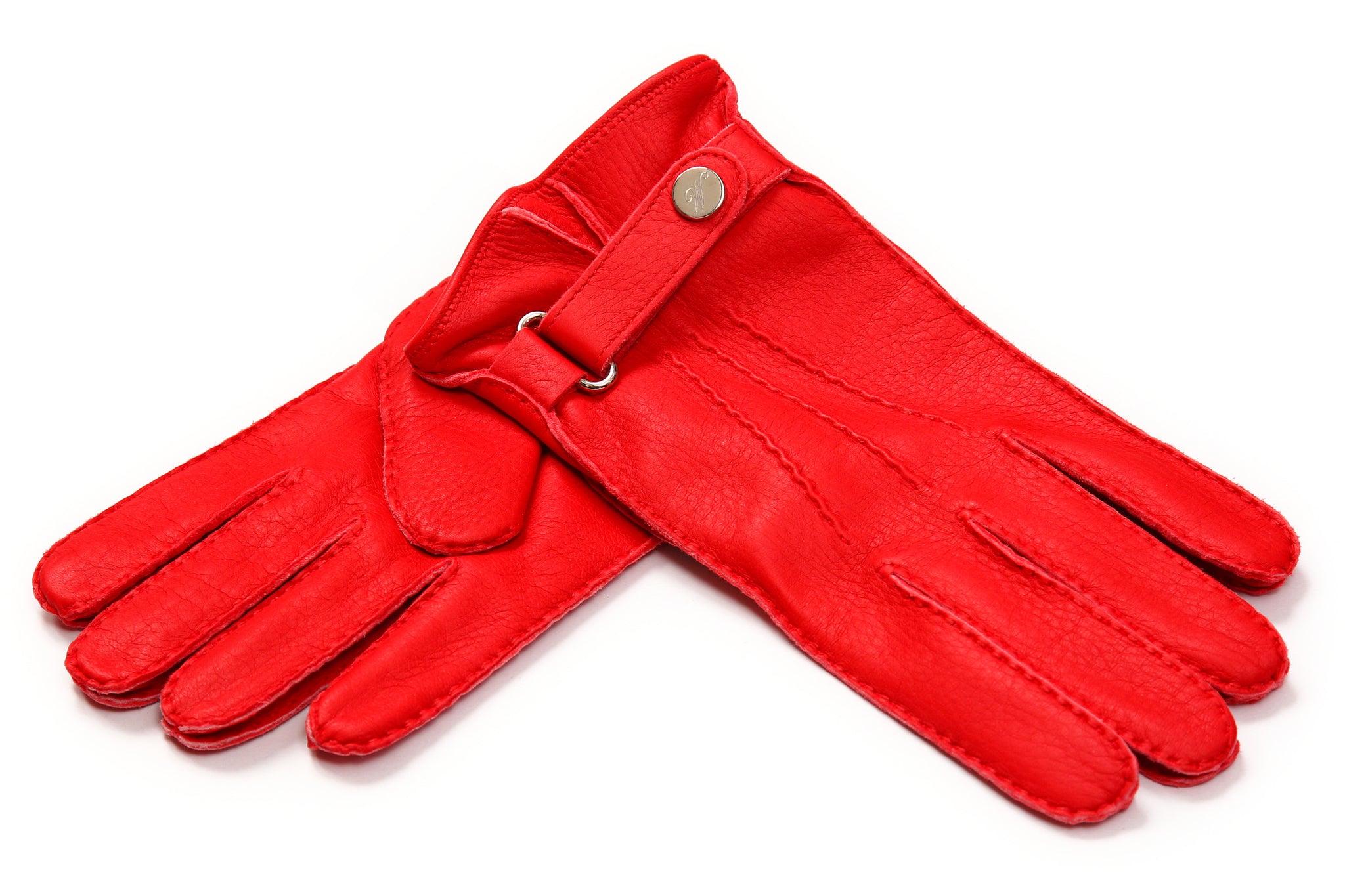 メンズ手袋◇ペッカリー◇レッド/ RED《カシミヤ》 – Merola